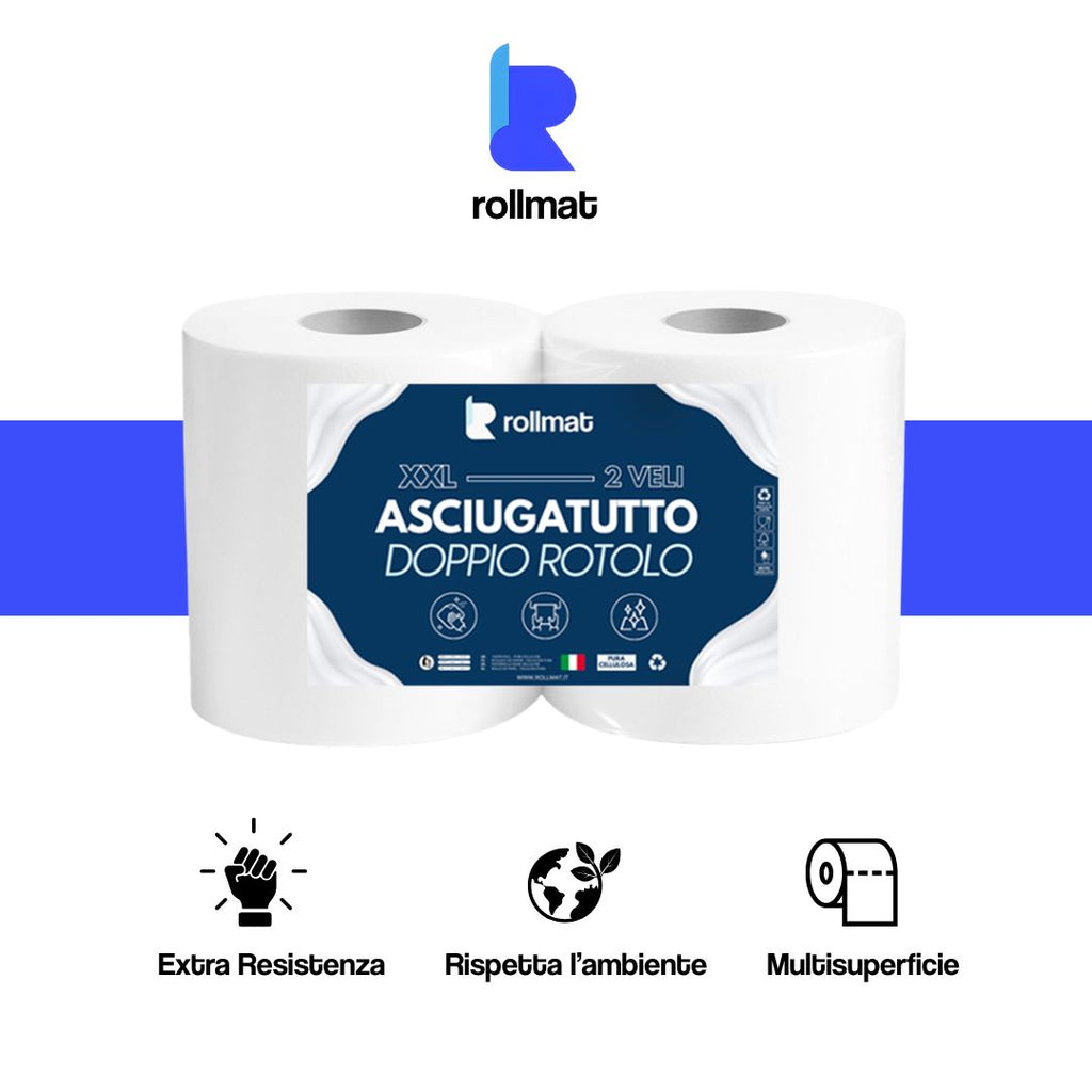 Coppia Bobine Pura Cellulosa 1,7 Kg 351 Strappi